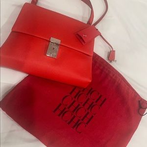 Carolina herrera red beautiful bag